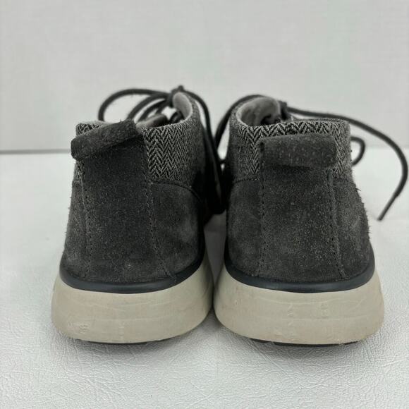 Eddie Bauer Atlas Cloudline Chukka Ankle Boots Gray Suede and Herringbone Size 8 - Picture 8 of 9